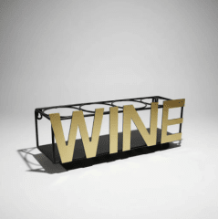 PORTA BOTELLAS DE VINO METALICO