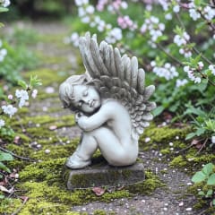 ESCULTURA ANGEL CON ALAS