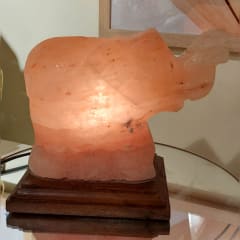 LAMPARA DE SAL ROSADA ELEFANTE