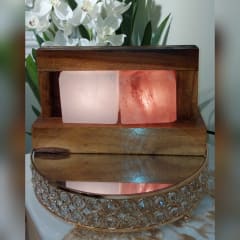 LAMPARA DE SAL PINK AND WHITE