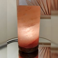 LAMPARA DE SAL ROSADA CYLINDER