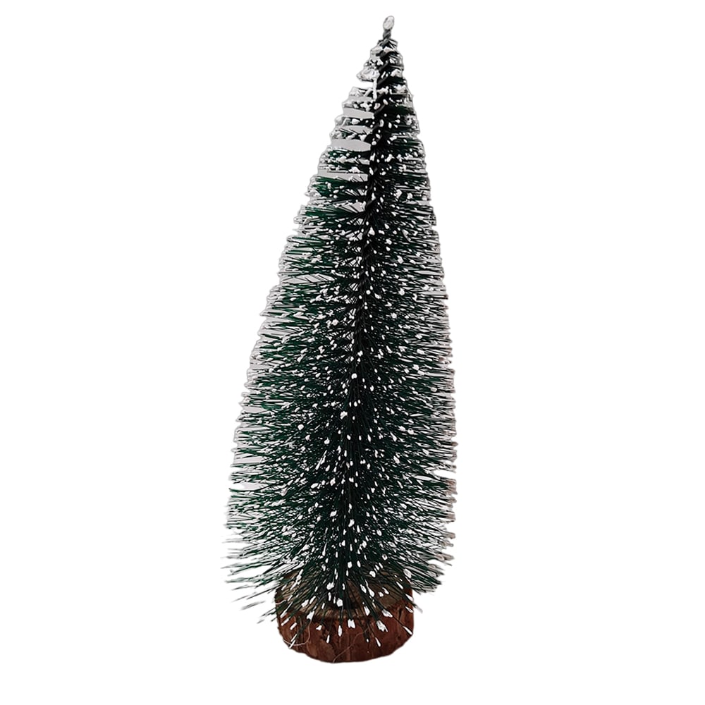 ARBOL DE NAVIDAD CON BASE MADERA 20 CMS VERDE1