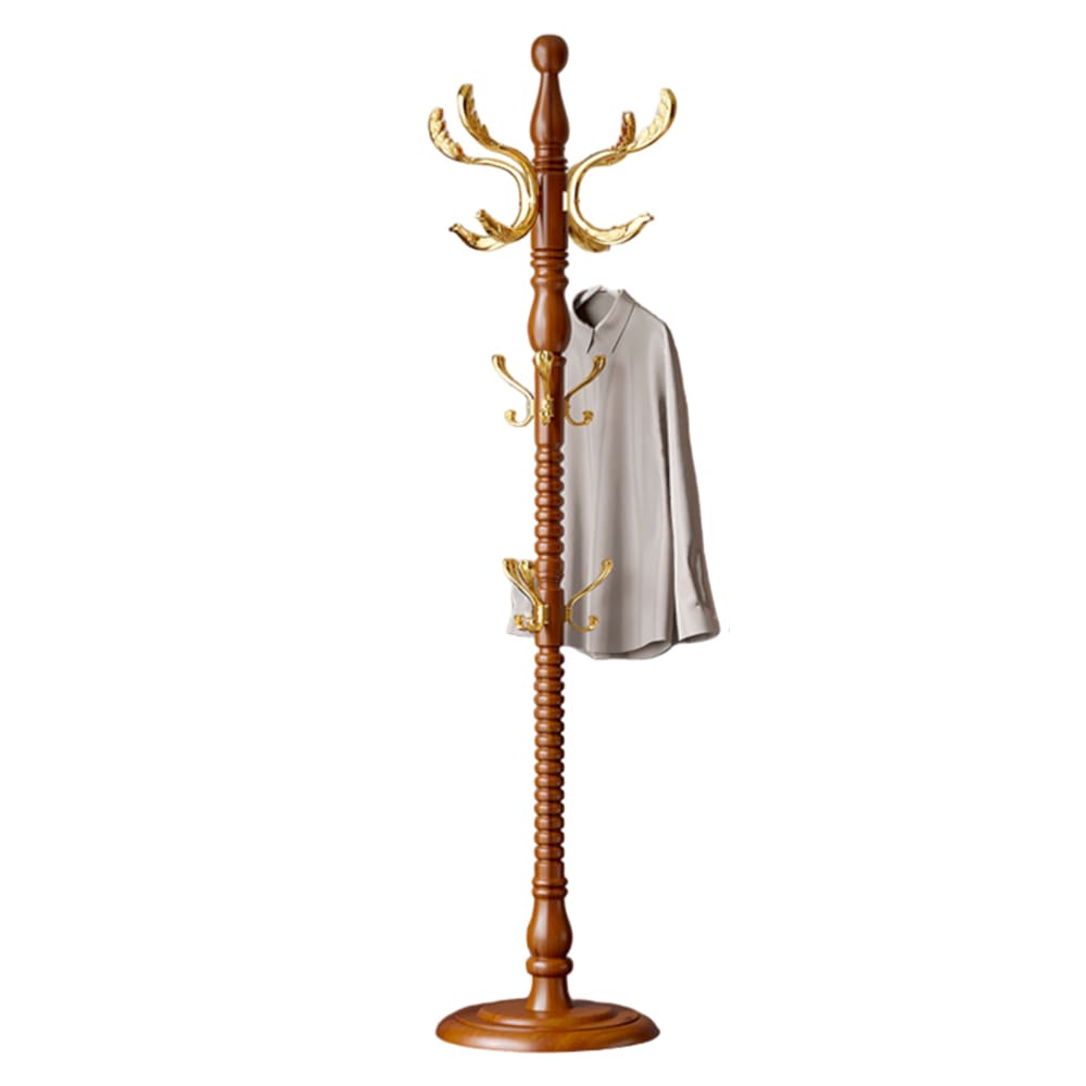 PERCHERO MADERA ALUMINIO CAFÉ OSCURO1