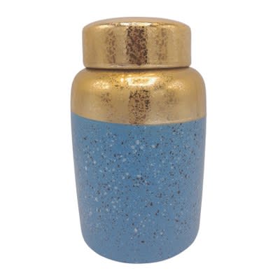 ANFORA AZUL/DORADO MEDIA1