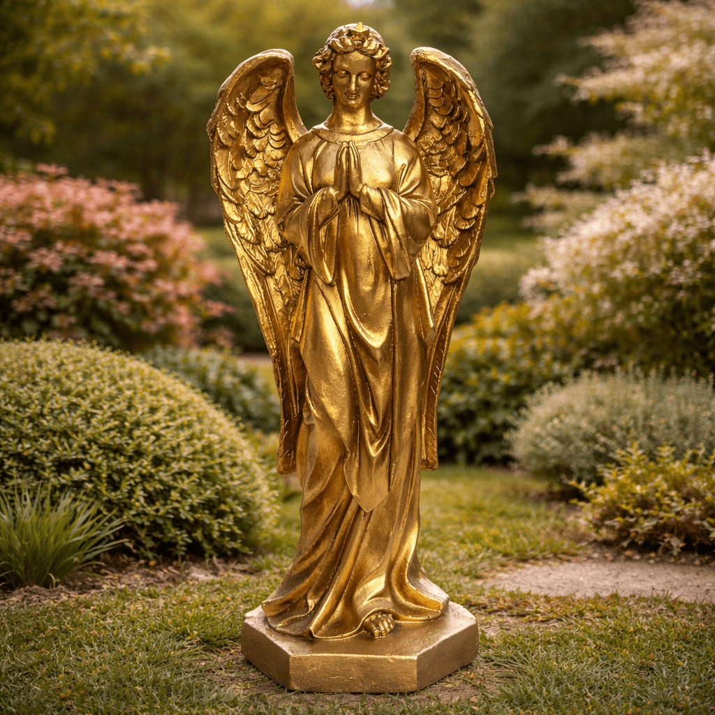 ESCULTURA ANGEL DORADO1