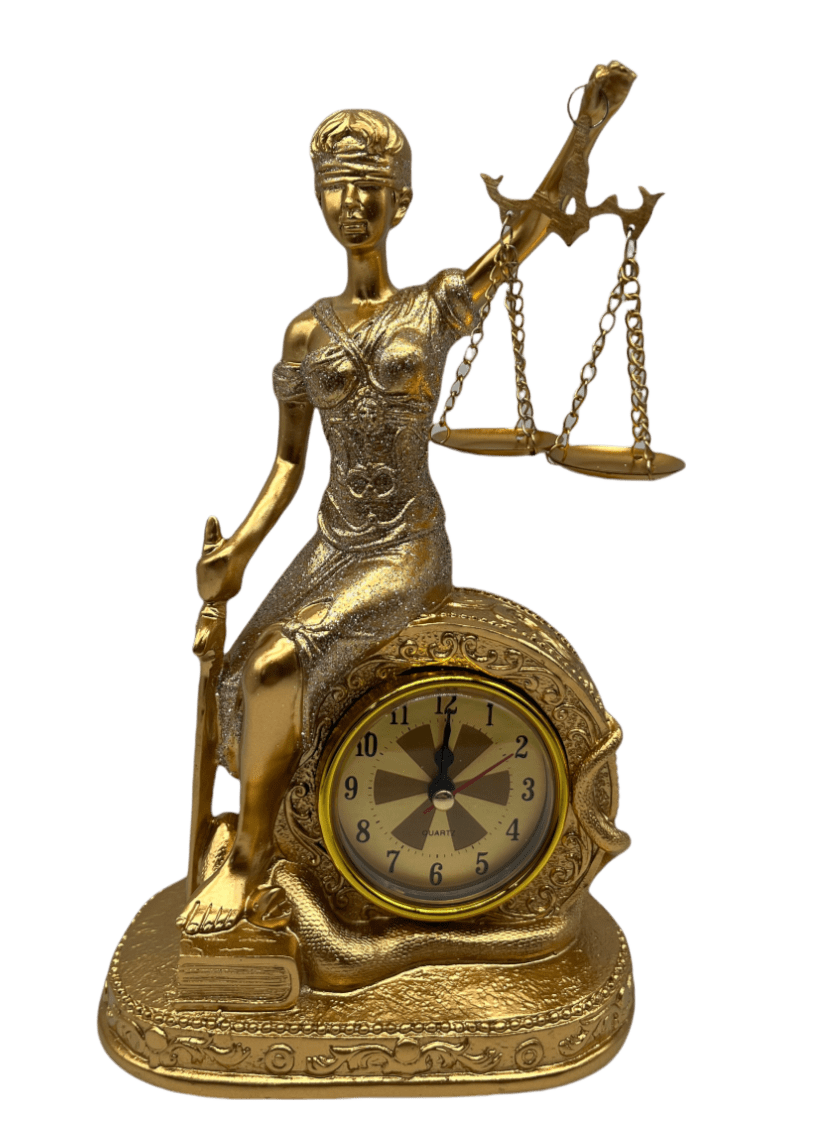 DAMA DE LA JUSTICIA RELOJ SENTADA1