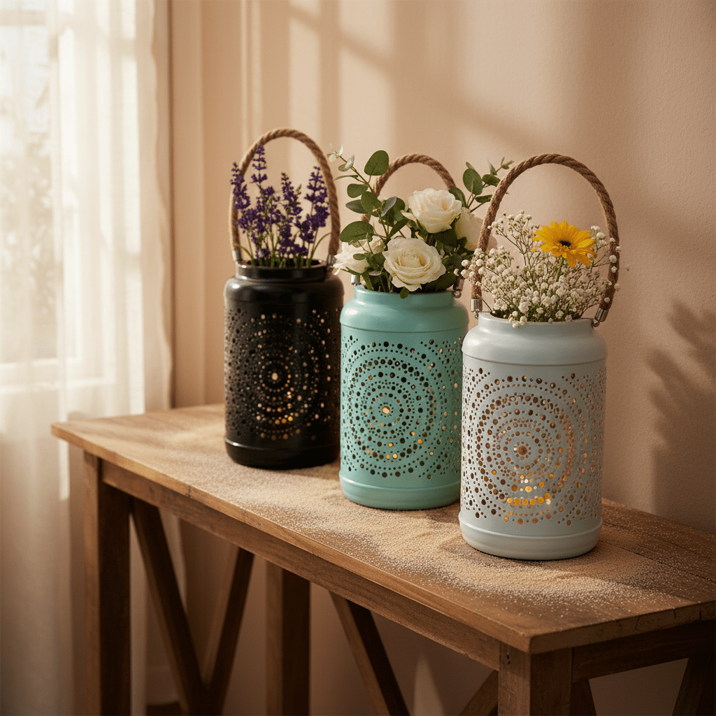 CANDELERO METALICO COLORES3