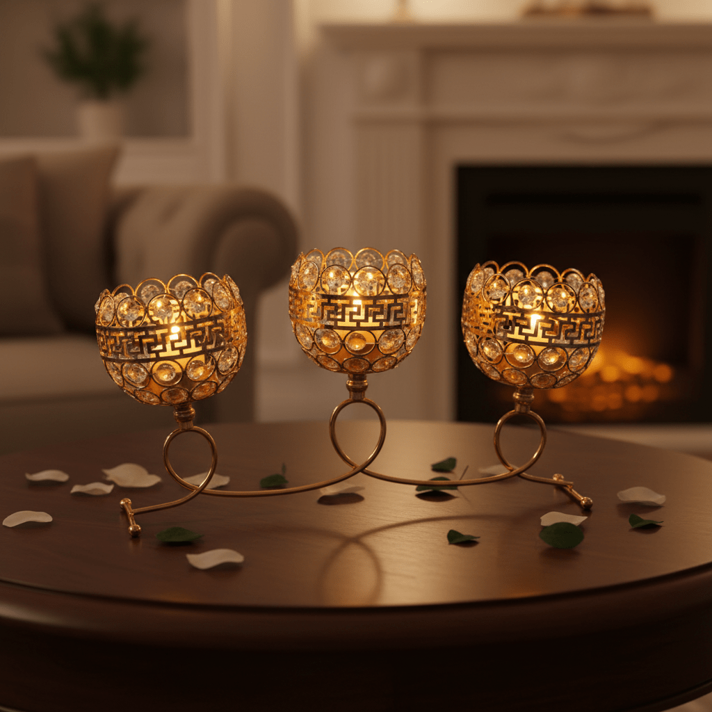 CENTRO DE MESA 3 LUCES DORADO2