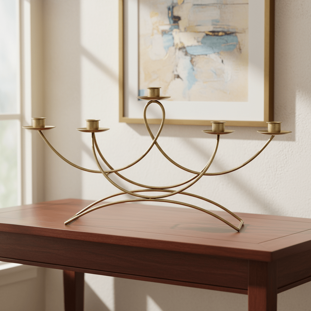 CANDELABRO 5 LUCES LION1