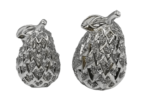 SET DE 2 PERAS PLATEADAS1