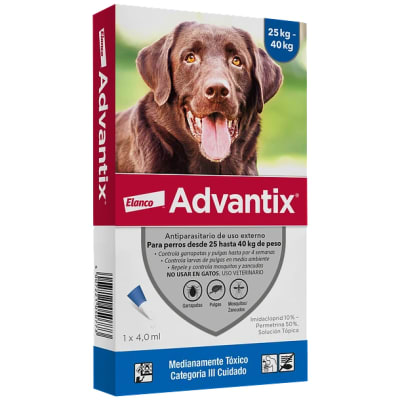 ADVANTIX PIPETA ANTIPULGAS PERRO 25 A 40 KG1