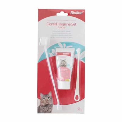 BIOLINE PASTA DE DIENTE PARA GATOS KIT CON CEPILLO1