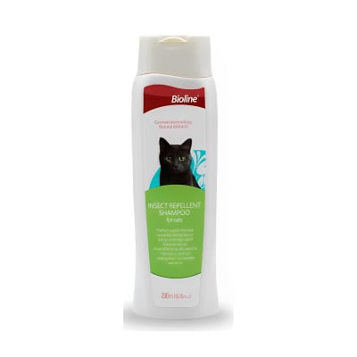 BIOLINE SHAMPOO PARA GATOS REPELENTE DE INSECTOS 200ML1