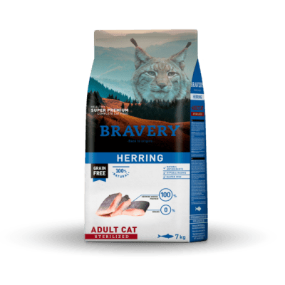 BRAVERY GATO ADULTO ESTERILIZADO ARENQUE 2KG1