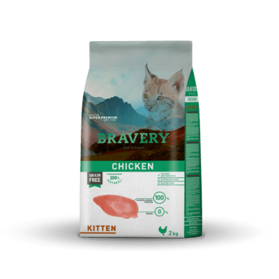 BRAVERY GATO KITTEN POLLO 2KG1