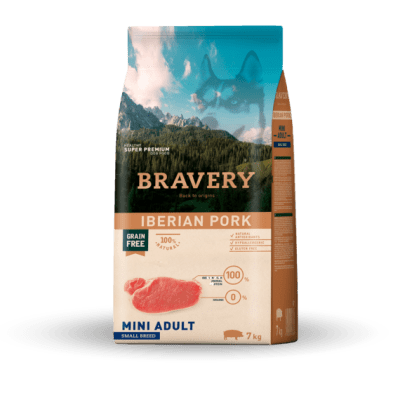 BRAVERY PERRO ADULTO RAZAS PEQUEÑAS CERDO IBERICO 2KG1