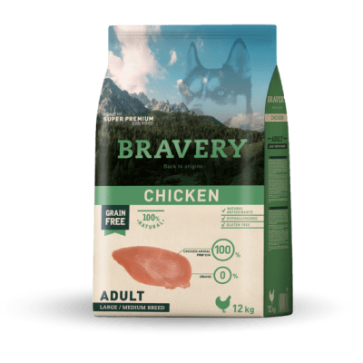 BRAVERY PERRO ADULTO RAZAS MEDIANAS/GRANDES POLLO1