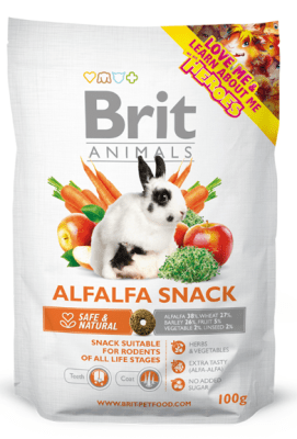 BRIT ANIMAL ALFALFA SNACK 100 GRS1