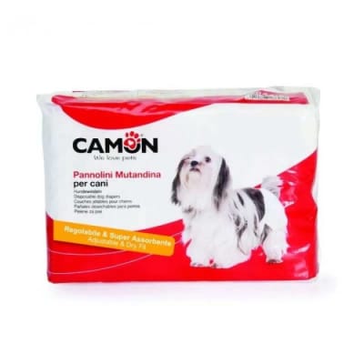 PAÑALES DESECHABLES PERRO CAMON 12 UNIDADES TALLA M1