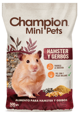 CHAMPION MINI PETS HAMSTER Y GERBOS (PUKY) 500GR1