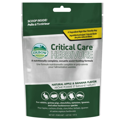 OXBOW CRITICAL CARE HERVIBORE MANZANA Y PLÁTANO 141GRS1
