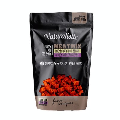 NATURALISTIC PROTEIN RICH DOG SNACK 90GR - VARIEDADES1