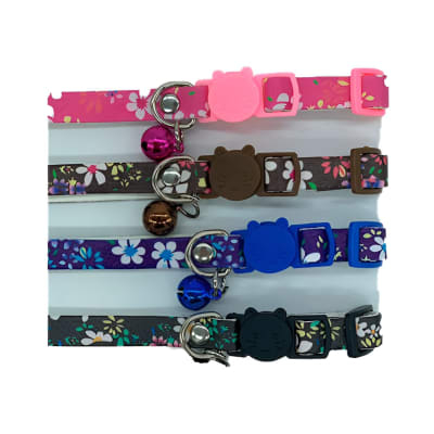 COLLAR GATO ANTIAHORQUE CON DISEÑO DE FLORES WONDER CAT1