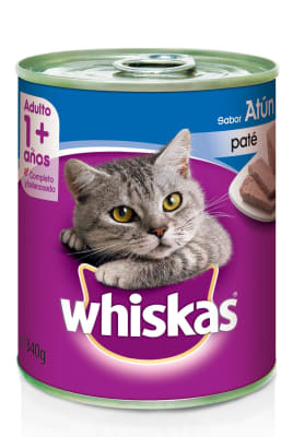 LATA WHISKAS PATÉ ATÚN ADULTO 290GR1