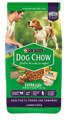 DOG CHOW LONGEVIDAD +7 ADULTO SENIOR TODAS LAS RAZAS1