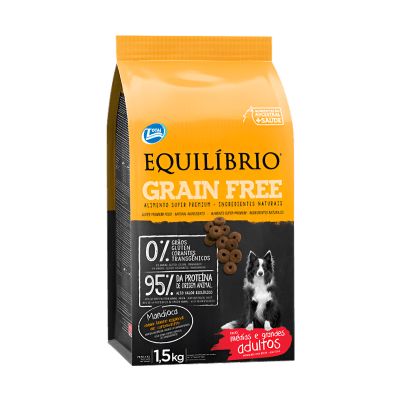 EQUILIBRIO PERRO GRAIN FREE ADULTO RAZA MEDIANA/ GRANDE 1,5KG1