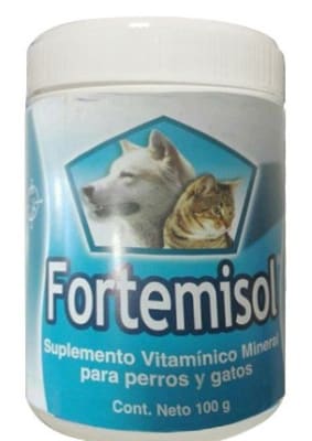 FORTEMISOL VITAMINAS PARA PERRO Y GATOS 100GR1