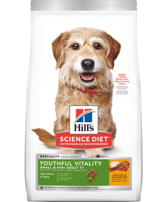 HILL'S PERRO SCIENCE DIET YOUTHFUL VITALITY ADULT 7+ SMALL & MINI 1,5KG1