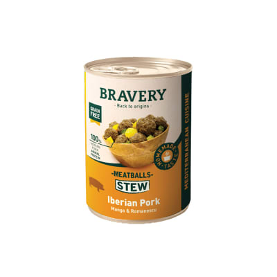 LATA BRAVERY PERRO 415GR MEATBALLS STEW IBERIAN PORK1