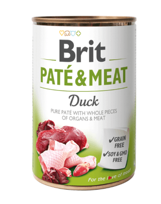 LATA BRIT PATE & MEAT PERRO PATO1