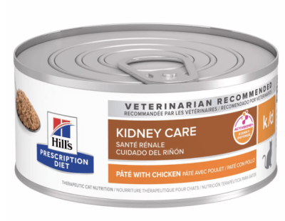 LATA HILL'S PRESCRIPTION DIET GATO K/D PATE CUIDADO RENAL 156GR1