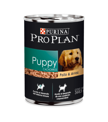 LATA PRO PLAN PERRO PUPPY 370GR POLLO Y ARROZ1