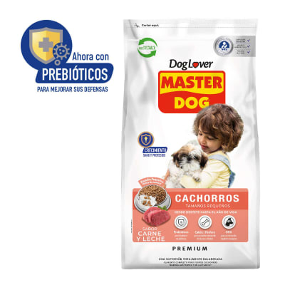MASTER DOG CACHORRO RAZAS PEQUEÑAS CARNE Y LECHE 3KG1