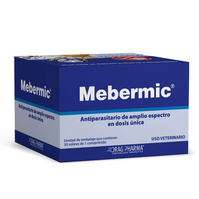 MEBERMIC 10KG (1 COMPRIMIDO) ANTIPARASITARIO INTERNO PERROS Y GATOS1