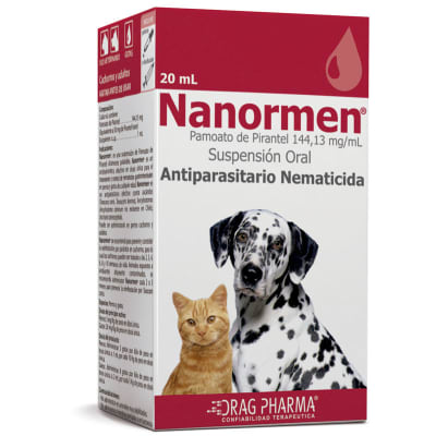 NANORMEN ORAL 20ML PERROS Y GATOS ANTIPARASITARIO INTERNO1