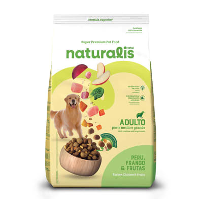 NATURALIS PERRO ADULTO RAZAS MEDIANAS/ GRANDES POLLO Y FRUTAS 2,5KG1