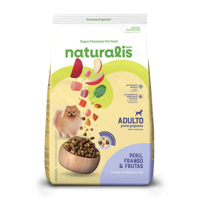 NATURALIS PERRO ADULTO PEQUEÑO PAVO, POLLO Y FRUTAS 2,5KG1
