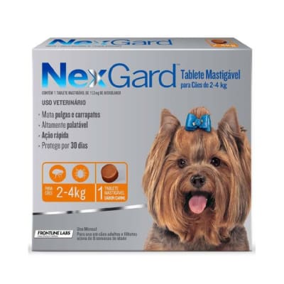 NEXGARD 2 A 4 KG (CAJA 3 TABLETAS)1