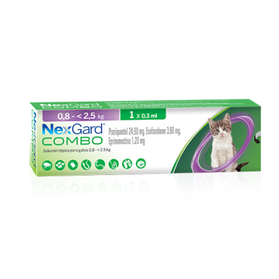 NEXGARD COMBO CAT 0,8KG HASTA 2,5KG1