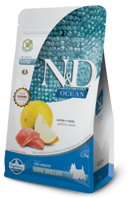 N&D OCEAN PERRO ADULTO RAZAS MINIS SALMON 2,5KG1