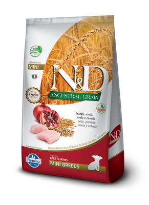 N&D ANCESTRAL GRAIN PERRO PUPPY RAZAS MINIS POLLO Y GRANADA 2,5KG1