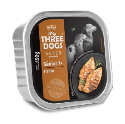 PATE THREE DOGS SENIOR 7+ POLLO 150GR1