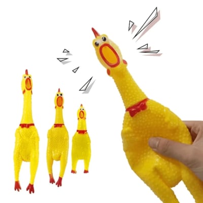 JUGUETE POLLO CON SONIDO 35 CM1