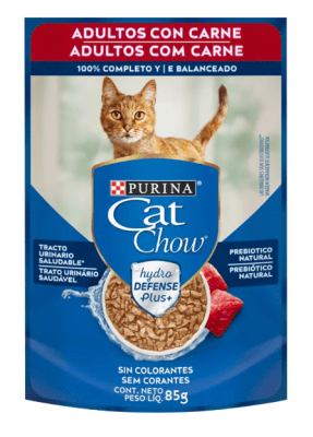SACHET CAT CHOW ADULTO CARNE 85GR1
