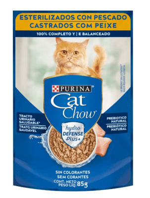 SACHET CAT CHOW ADULTO ESTERILIZADO PESCADO 85GR1