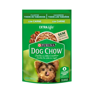 SACHET DOG CHOW CACHORRO CARNE 100GR1
